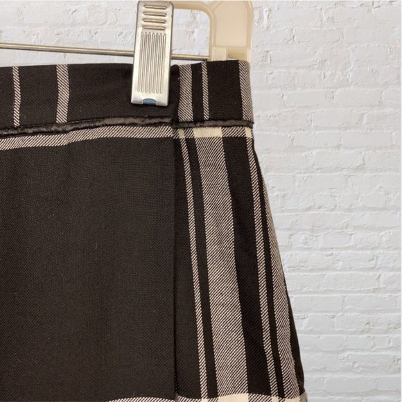 Liz Claiborne Black and White Plaid Wrap-Around Maxi Skirt - Picture 3 of 12